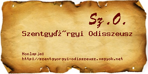 Szentgyörgyi Odisszeusz névjegykártya